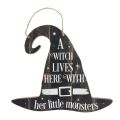 MDF Hanging Sign - A Witch Lives Here