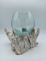 Molten Glass on Whitewashed Wood - Bowl, Medium