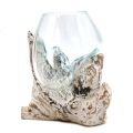 Molten Glass on Whitewashed Wood - Bowl, Medium