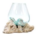 Molten Glass on Whitewashed Wood - Bowl, Large