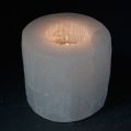 Selenite Candleholder - Cylinder,  8 cm