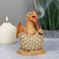 Anne Stokes Incense Cone Burner - Hatching Dragon, Yellow