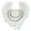 Candle Holder - Glitter Angel Wing