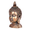 Bronze Backflow Incense Burner - Buddha Head 