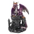 Backflow Incense Burner - Purple Dragon on Castle 
