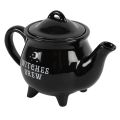 Ceramic Tea Pot - Witches Brew, Black