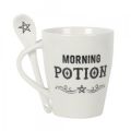 Mug and Spoon Set - White