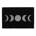 Coir Doormat - Moon Phase, Black