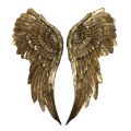 Angel Wings, Large - Antique Gold