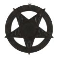 Wood Pentagram, 12in - Black