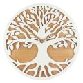 Cut-Out Clock, 40cm - White Tree of Life