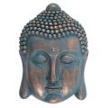 Buddha Head Plaque - Blue