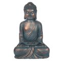 Sitting Buddha, Small - Hands in Lap, Blue